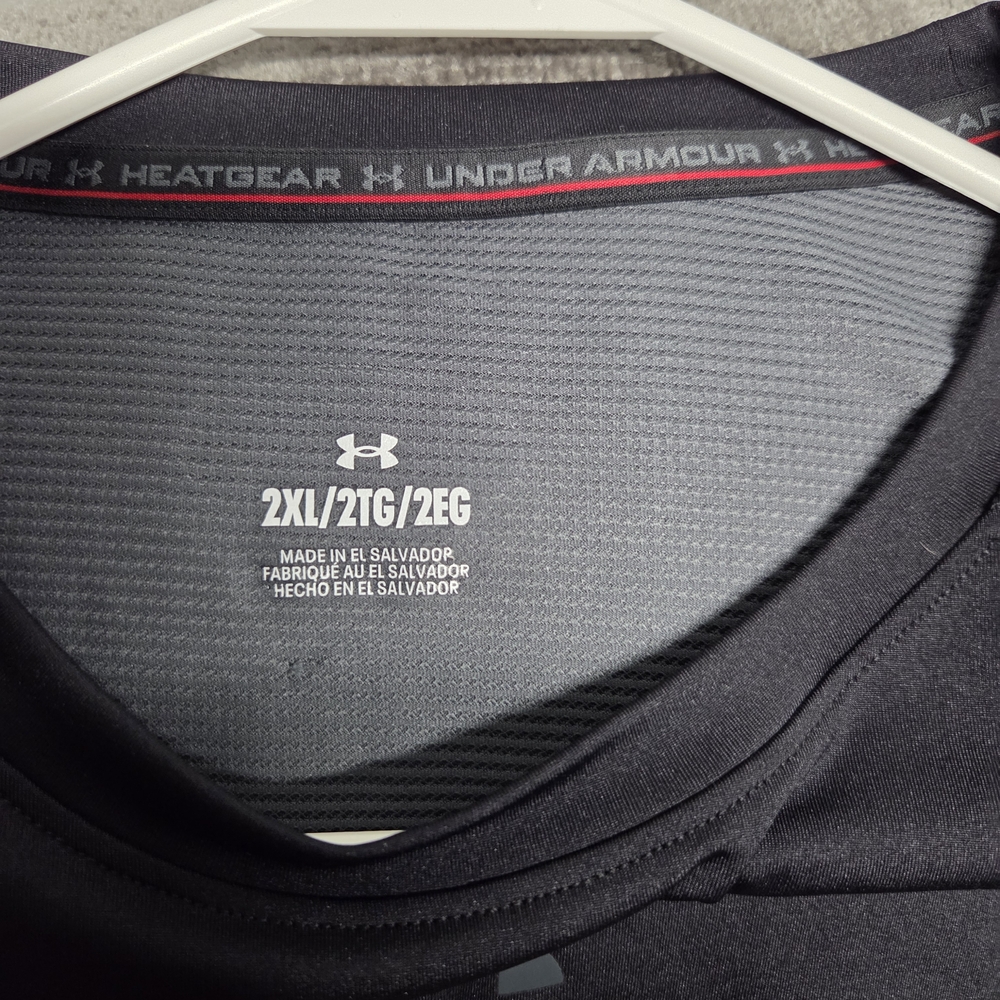 Under Armour Gray and Black HeatGear Top